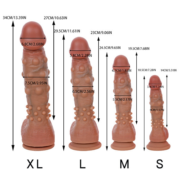 Nyxor Textured Hyper-Realistic Dildo