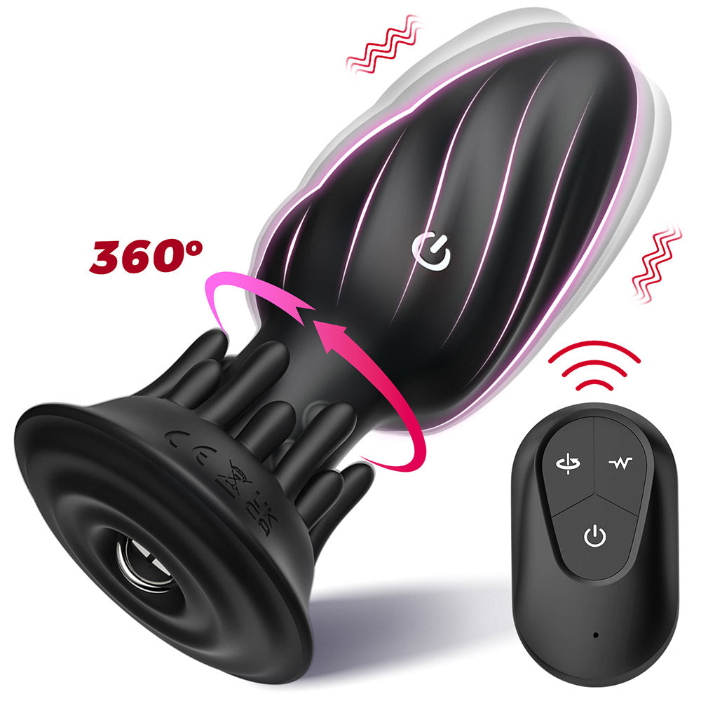 Small Mushroom Remote Control Vibrating Butt Plug