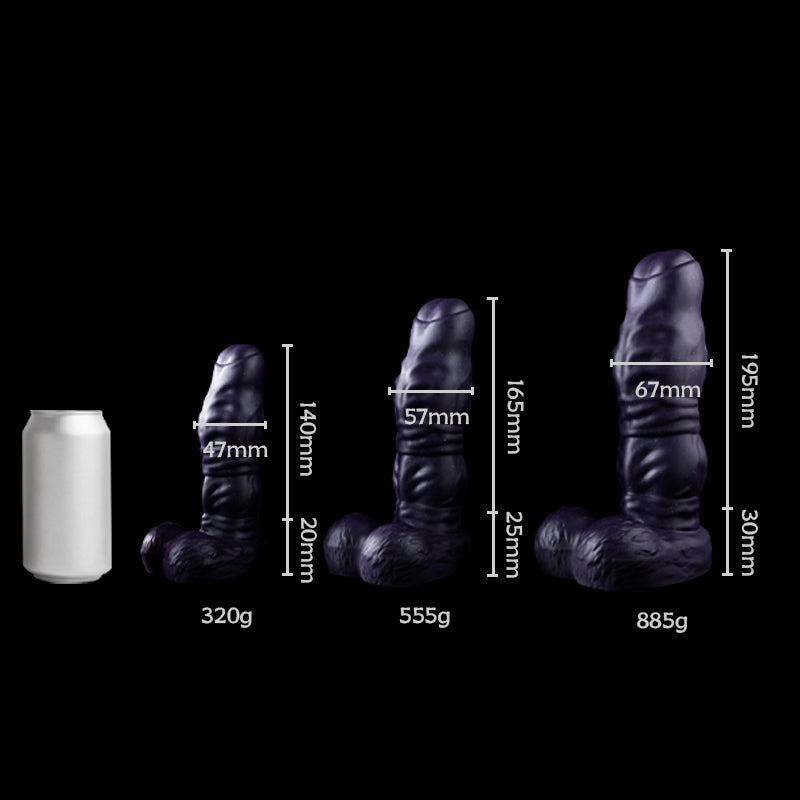 Dual Density Bondage Alien Dildo - Triple Sizes