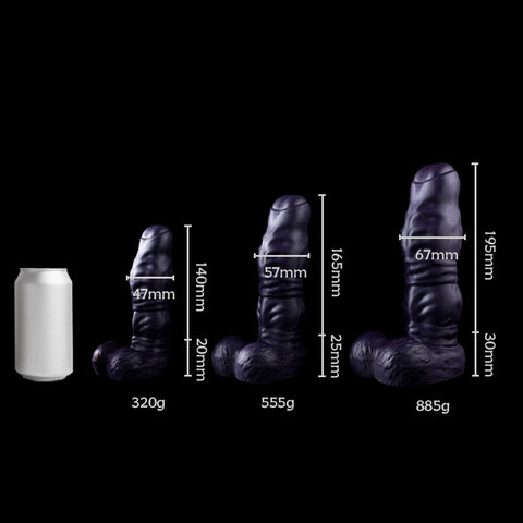 Dual Density Bondage Alien Dildo - Triple Sizes