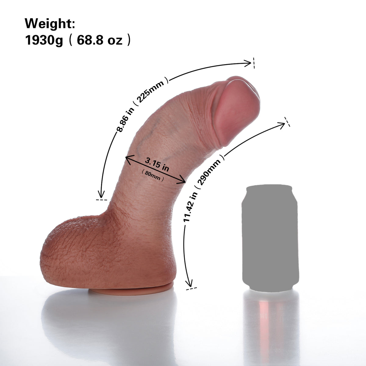 Dual Density Hyper Realistic Dildo –Two Sizes