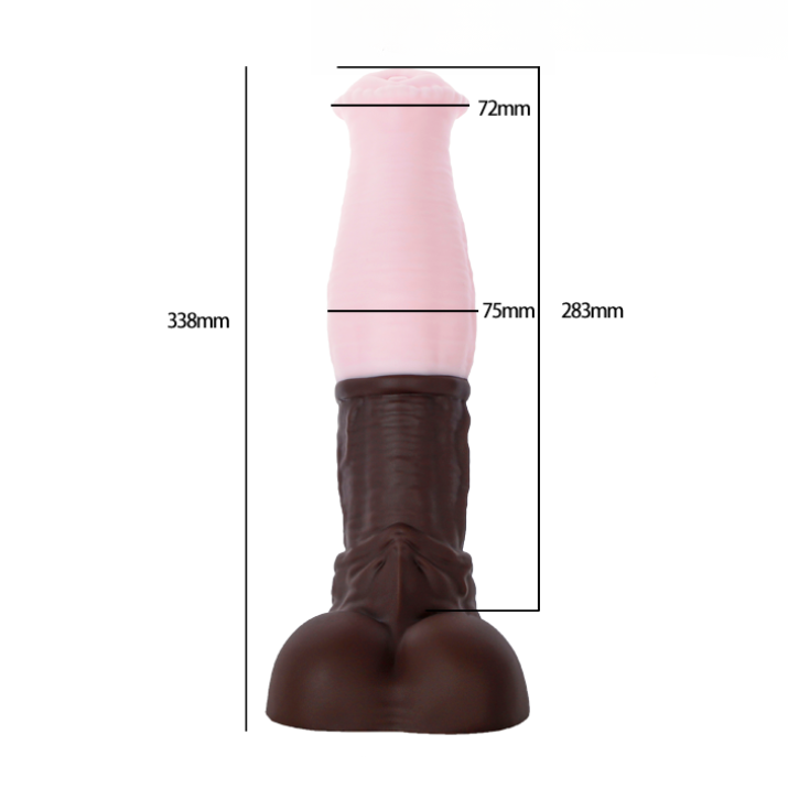 Swelling Midsection Fantasy Horse Dildo - Two Size