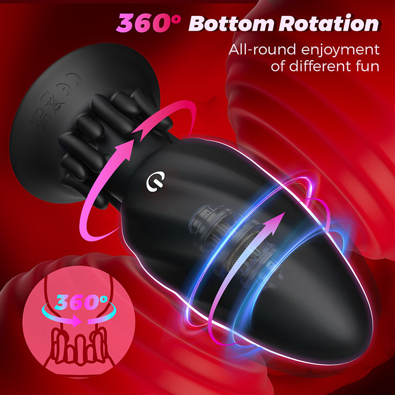 Small Mushroom Remote Control Vibrating Butt Plug