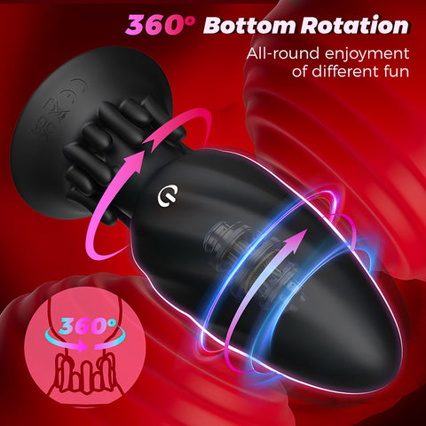 Small Mushroom Remote Control Vibrating Butt Plug