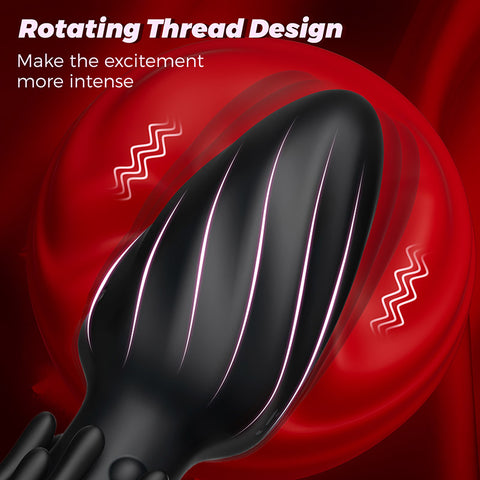 Small Mushroom Remote Control Vibrating Butt Plug