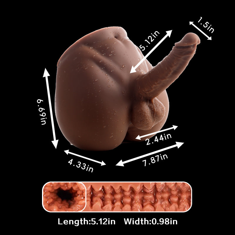 Silicone Male Masturbator Torso with Realistic Abs