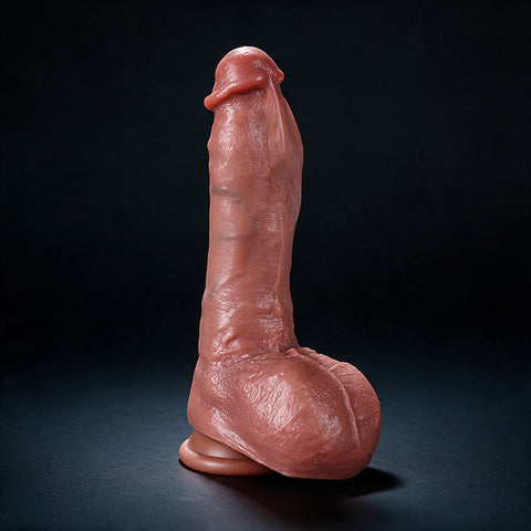 Vesper Sliding Skin Dildo – Dual-Density with Movable Balls (5.71 Inch)