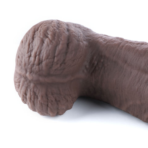 XX-Large platinum silicone fisting dildo  with bulging vein texture