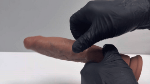 Phallox Black – Ultra-Realistic Giant Dildo (Movable Skin & Balls Optional)