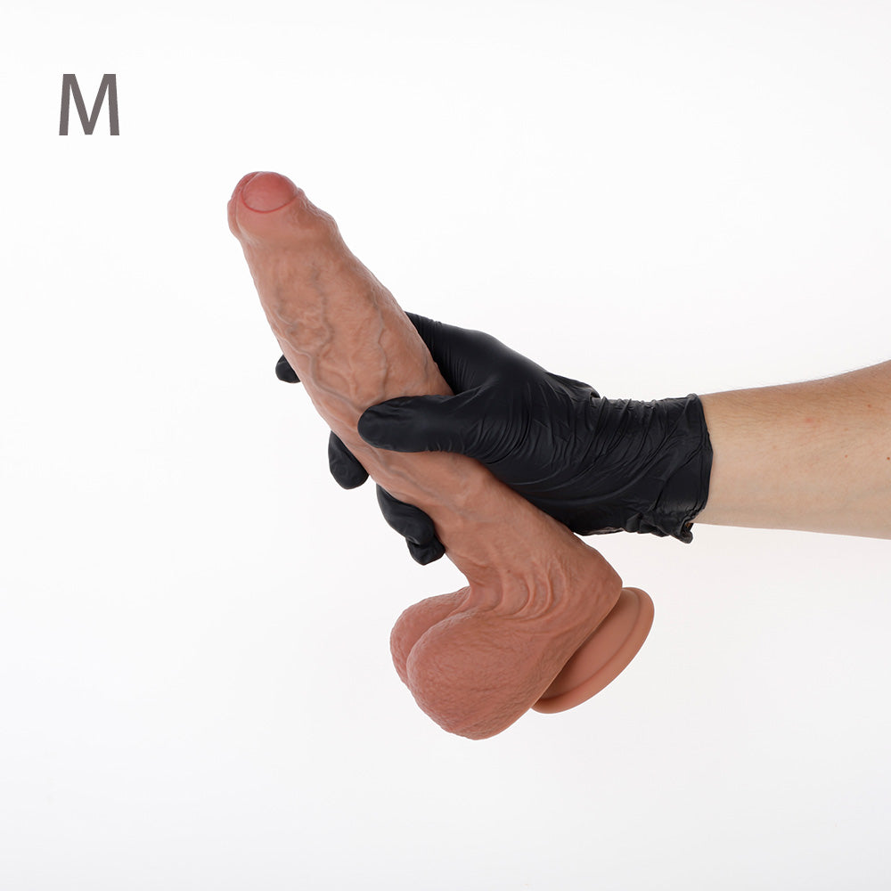 Python Realistic Dildo – Half Foreskin (3 Sizes)