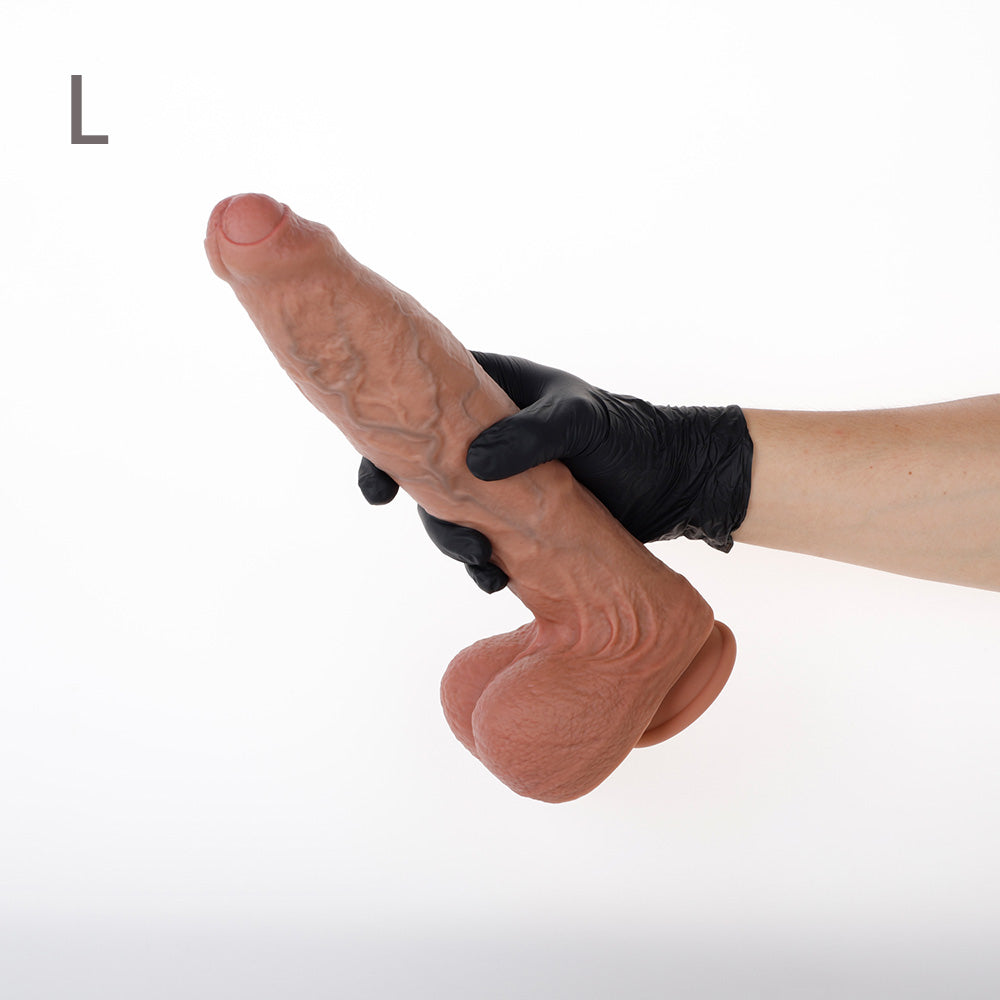 Python Realistic Dildo – Half Foreskin (3 Sizes)