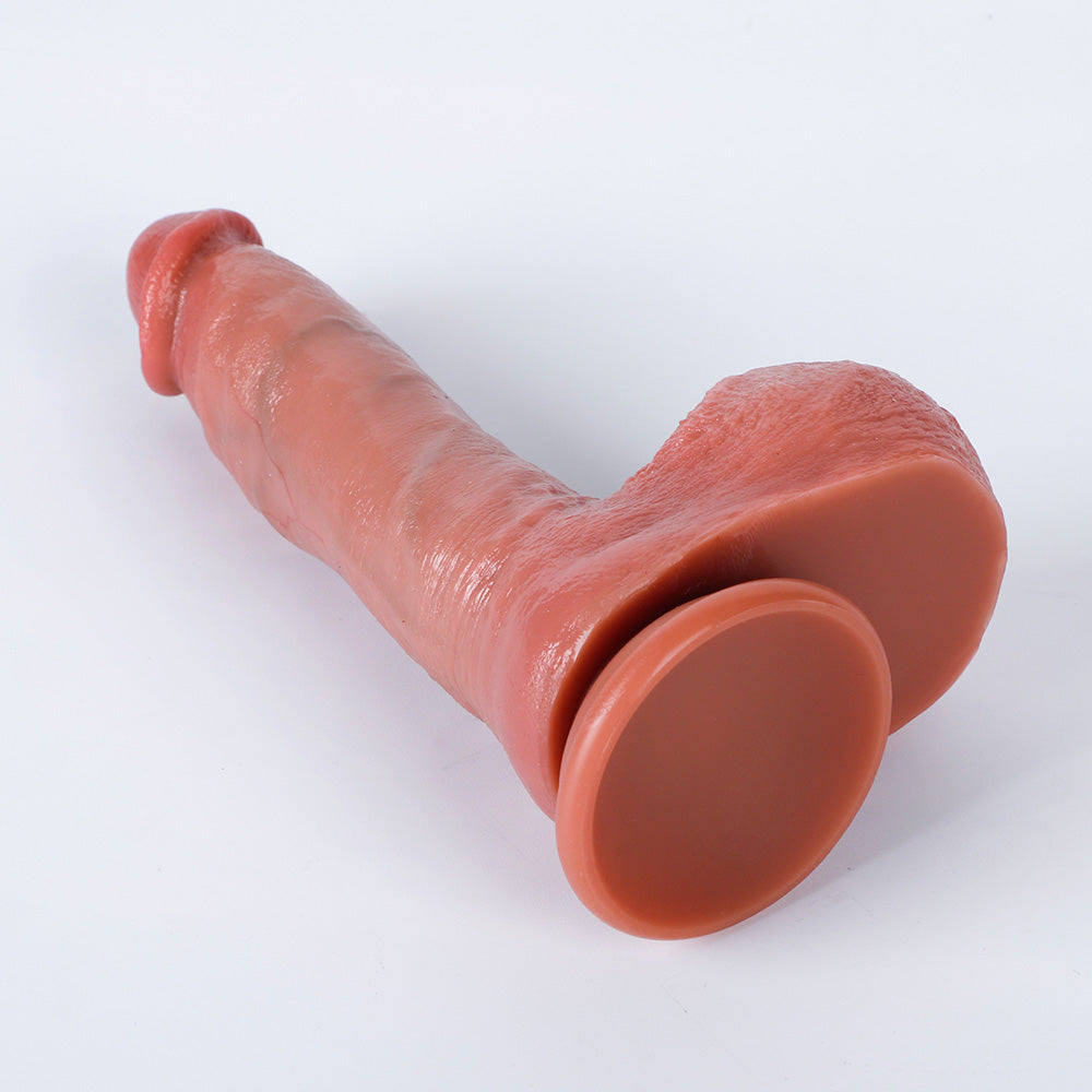Vesper Sliding Skin Dildo – Dual-Density with Movable Balls (5.71 Inch)