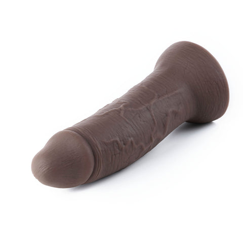 TerraSilk Prime realistic silicone dildo showcasing [specific feature: vascular texture/suction base/size comparison], designed for pressure-free ergonomic use.