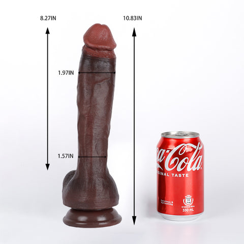 Onyx – 8.27 Inch Ultra-Realistic Black Dildo