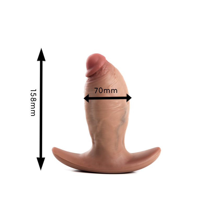 Realistic Silicone Anal Dildo Plug - Five Sizes