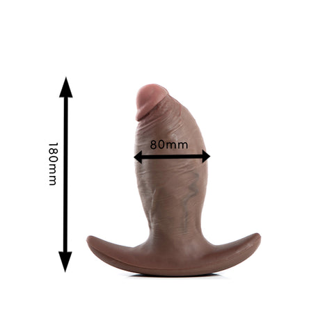 Realistic Silicone Anal Dildo Plug - Five Sizes