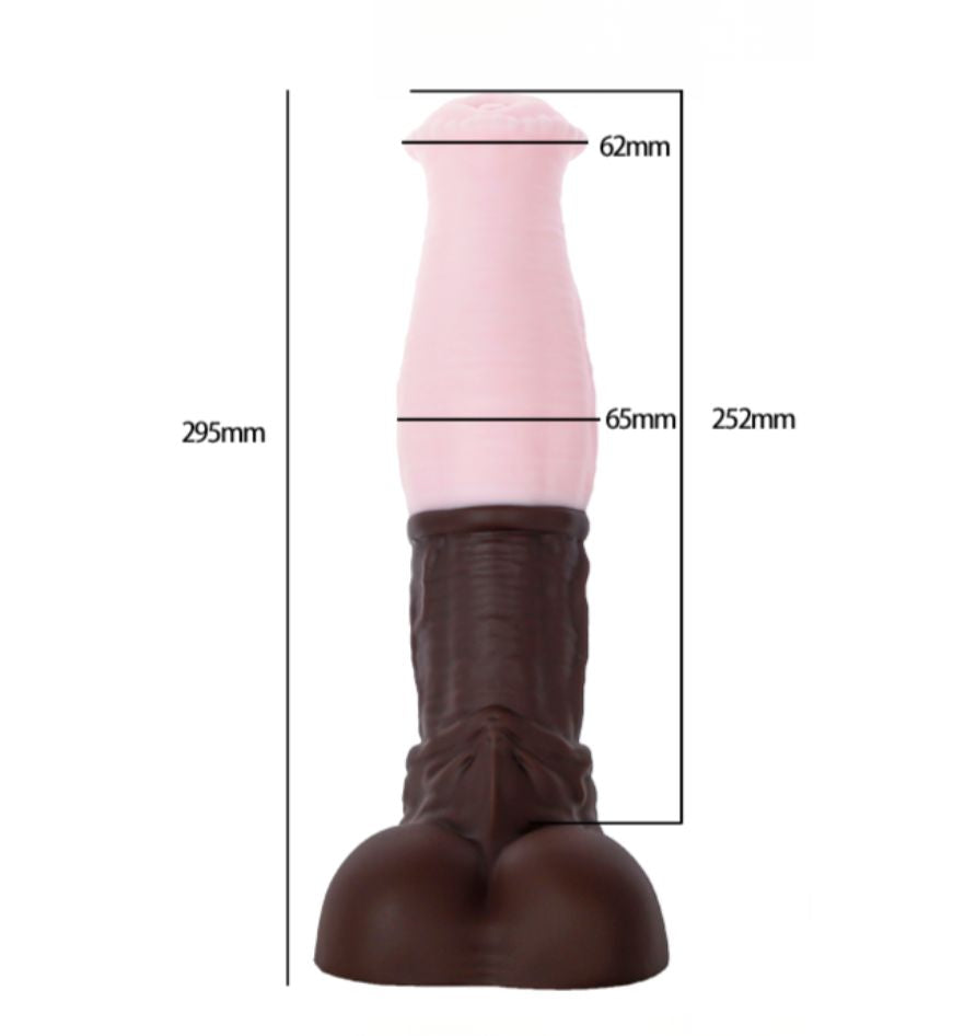 Swelling Midsection Fantasy Horse Dildo - Two Size