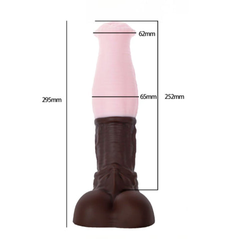 Swelling Midsection Fantasy Horse Dildo - Two Size