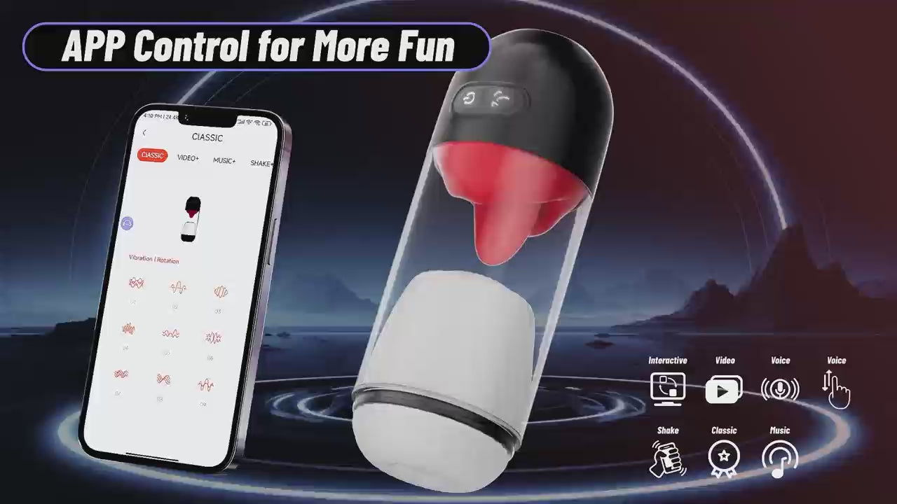 Blissguy Zero Tongue-Licking Rotating Stroker with APP Control
