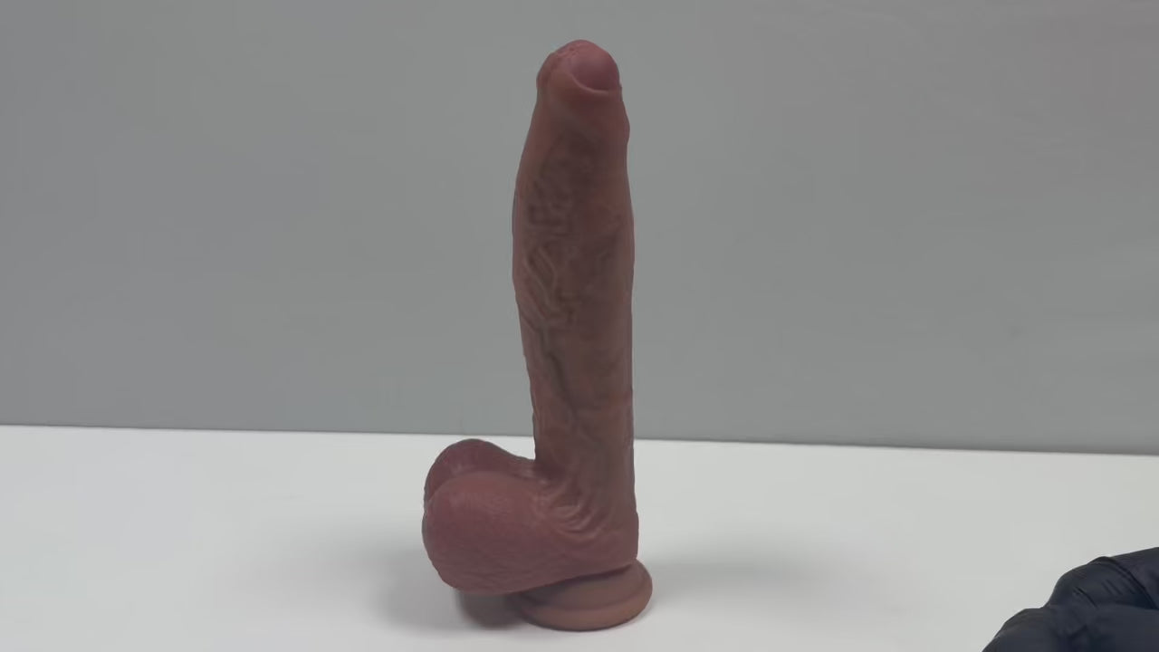 Python Realistic Dildo – Half Foreskin (3 Sizes)