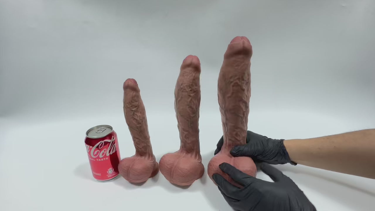 Python Realistic Dildo – Half Foreskin (3 Sizes)